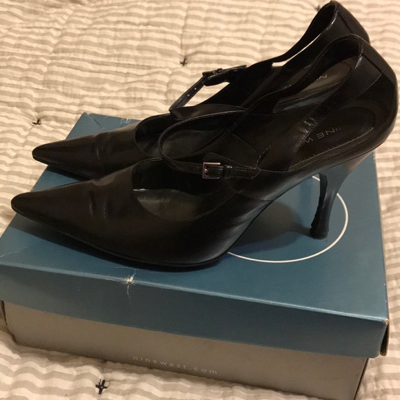 Nine west astericko black leather size 7.5 - Picture 6 of 6